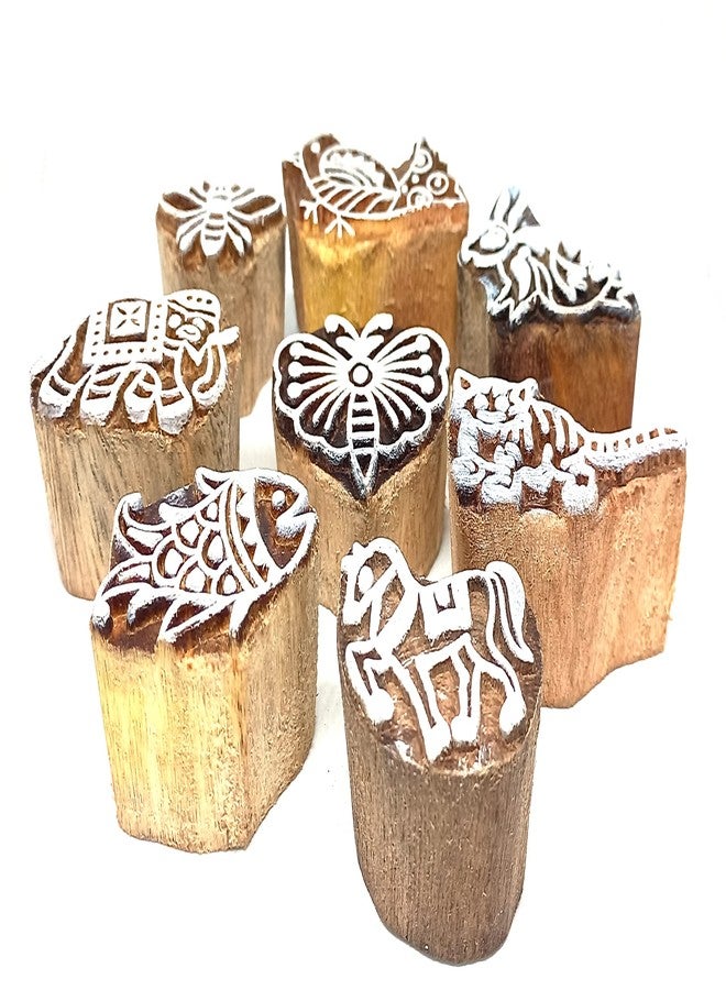 MasterLock J-8 Wooden Printing Block Stamps Hand Carved (Size 1 To 1.5 Inch) Printing Blocks - Image 4